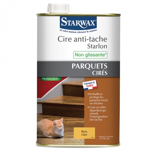 Cire anti-tache Starlon pour parquet ciré