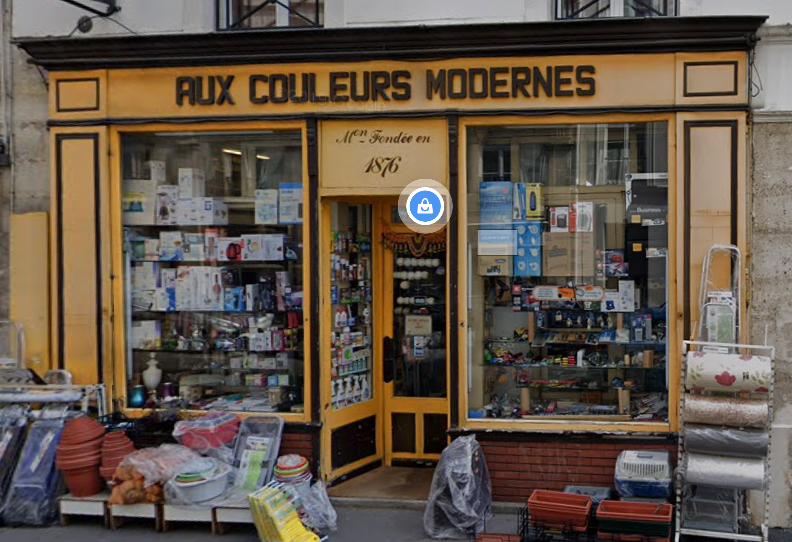 magasin aux couleurs modernes